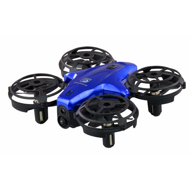 Amewi 25326 Sparrow Mini Drone with Control Sensors, Blue