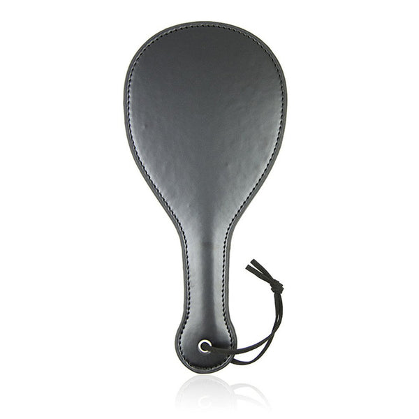 Hanyi Leather SM Paddle Fetish Bondage Role Play Spanking Paddle Sex Toy, Black