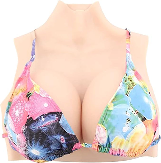 Zilasegy Silicone Breast Forms Fake Breasts G Cup Silicone Breast Plate Silicone Breast Forms for Crossdresser Transgender Mastectomy Cosplay Drag Queen