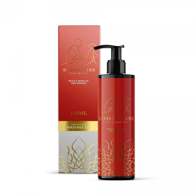 BodyGliss - 2-in-1 massage oil and silicone-based lubricant - 150 ml (Blood Orange)