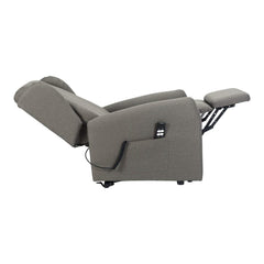 Sime CY-2 ADJUSTABLE electric recliner chair for seniors Zero Gravity, 2 motors, independently adjustable backrest and footrest, 2 wheels, anti-decupid memory, dirt-resistant recliner chair, dove grey