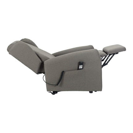 Sime CY-2 ADJUSTABLE electric recliner chair for seniors Zero Gravity, 2 motors, independently adjustable backrest and footrest, 2 wheels, anti-decupid memory, dirt-resistant recliner chair, dove grey