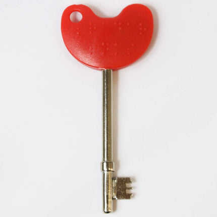 NRS Healthcare Easy Turn Disabled Toilet Access Key with Red Handle