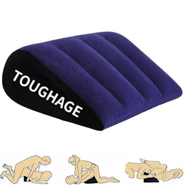 Vielretude Toughage Sex Pillow Inflatable Wedge Triangle Pillow Sex Love Position Furniture Erotic Sex Travel Pillow for Couples