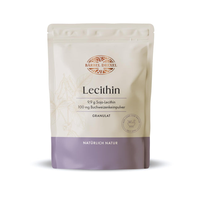 BÄRBEL DREXEL® Soy Lecithin Granules (750g) Pure lecithin 100% Vegan Made in Germany, without genetic engineering, unique active ingredient complex, unsaturated fatty acids + choline, B vitamins, buckwheat