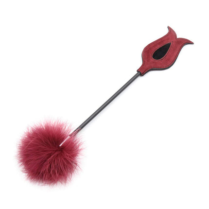 Vielretude Red Feather Feather Clitoris Flogger Whip Erotic Paddle Bondage Fetish Extreme Sex Toy Whip Flogger