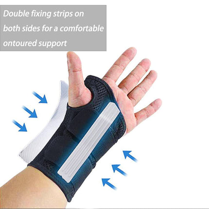 NuCamper Breathable Wrist Support Wrist Brace With Metal Splint Stabilizer Men Women Wrist Support Adjustable Wrist Splint for Arthritis, Tendonitis, Sprain