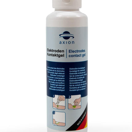 Electrode Contact Gel 250g - Improves conductivity of used TENS EMS electrode pads - Ideal accessory for TENS devices &amp; EMS trainers - axion