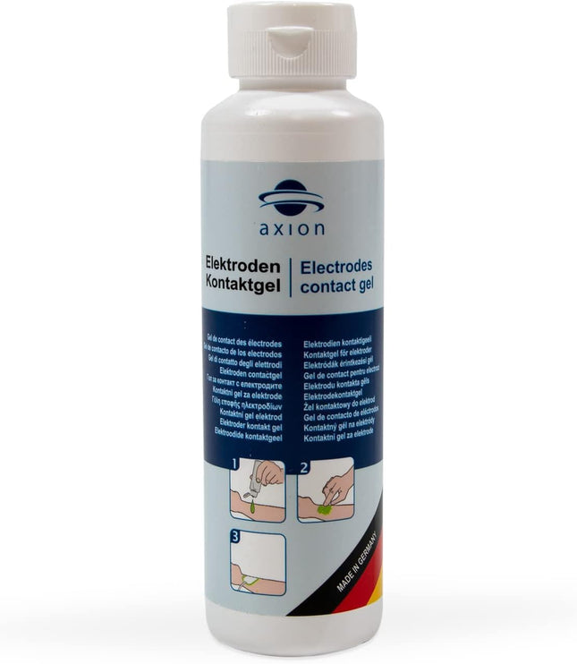 Electrode Contact Gel 250g - Improves conductivity of used TENS EMS electrode pads - Ideal accessory for TENS devices &amp; EMS trainers - axion