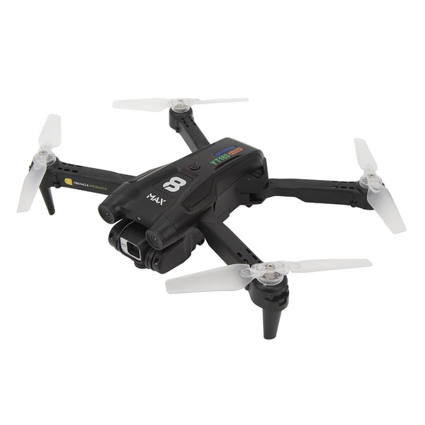 Foldable RC Drone with LED Light, HD Dual Camera, 50x Zoom, Intelligent Obstacle Avoidance for Adults, Beginners, Foldable RC Quadcopter Drone