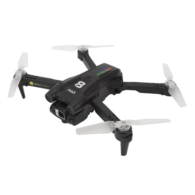 Foldable RC Drone with LED Light, HD Dual Camera, 50x Zoom, Intelligent Obstacle Avoidance for Adults, Beginners, Foldable RC Quadcopter Drone