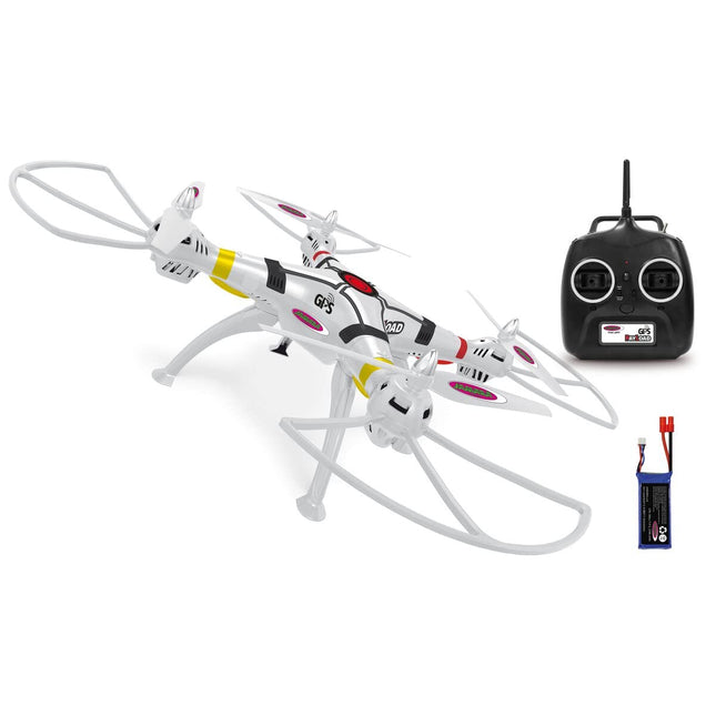 Jamara 422024 Payload GPS Drone Altitude Coming Home, Position Hold, Compass, LED direction indicator and low voltage warning, 3 flight modes up to 40 km/h, rotor blade quick change system