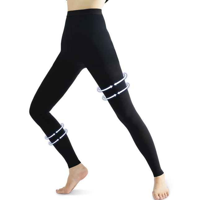 beister Medical Compression Stockings Women Long, 20-30 mmHg Support Stockings Men, Opaque Toeless Compression Pants Class 2 Solid Support for Varicose Veins, Edema