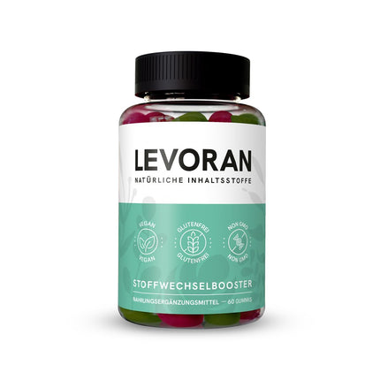 Levoran Metabolism Booster Gummies, vegan, gluten-free