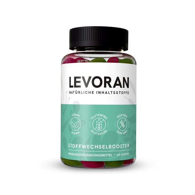 Levoran Metabolism Booster Gummies, vegan, gluten-free