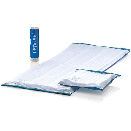 Repose - Pressure Relieving Single Mattress Topper, Pillow and Manual Pump – Inflatable Pressure Mattress and Pillow – Clinically Proven to Prevent Bedsores and Pressure Ulcers