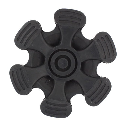 Large 19mm rubber base with six spikes for better stability - self-standing - for walking sticks - by Lifeswonderful
