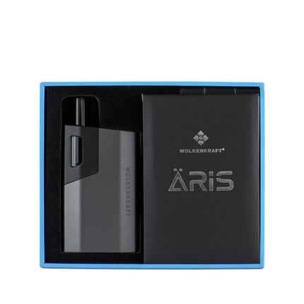 WOLKENKRAFT ÄRiS Premium Vaporizer | ECA Convection Technology | Easy Cleaning | Extendable Glass Mouthpiece | High-Quality &amp; Efficient *Gun Metal*