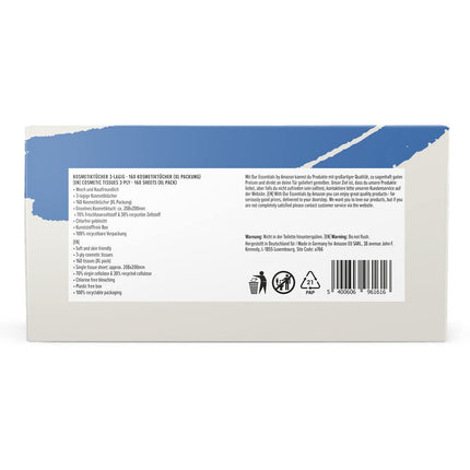 by Amazon Facial Tissue Box 3-ply XL Pack, 160 Pieces, 1-pack