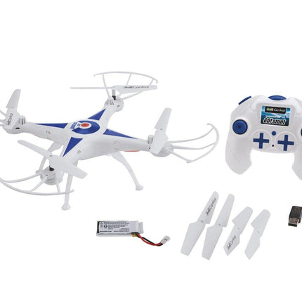 Revell Control Quadrocopter Go! Stunt, 6-axis gyro, speed levels and flip function, headless mode, large rechargeable LiPo battery, USB charger included, precise remote control