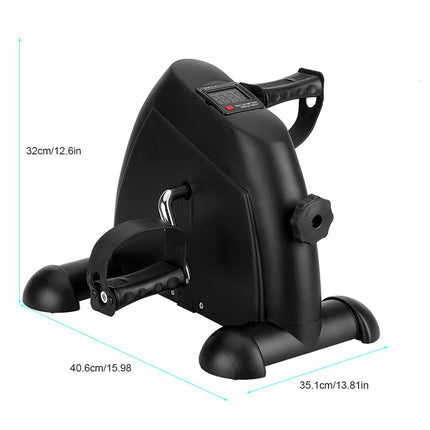 himaly Mini Bike Exercise Bike, Arm and Leg Trainer, Pedal Trainer for Seniors and Young People, Endurance Training, Various Resistance Levels, Training Device for Home and Office, Black
