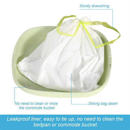 Toilet pads 15 pieces portable toilet bags with absorbent pads disposable commode pads bedpan pads garbage bags for commode bedpans