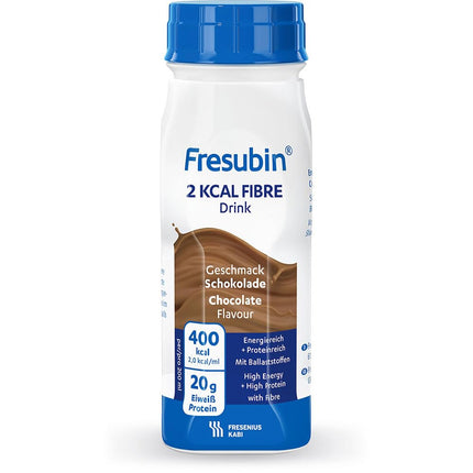 Fresenius Kabi Fresubin 2 Kcal Fibre Drink Mixed, with 6 Delicious Flavors, 200 ml (24 pieces)