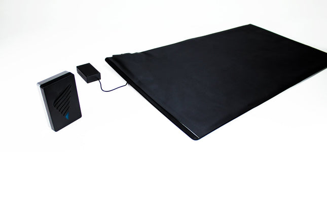 Pratoline wireless alarm mat - care aid - with vibration receiver - 70cm x 40cm - dementia fall prevention - anti-walker protection