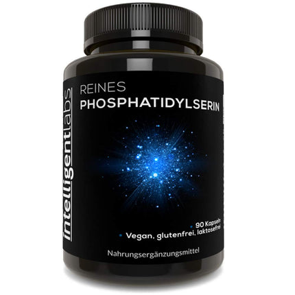 Intelligent Labs Phosphatidylserine Supplement 100 mg, 90 High Potency Capsules, 100% Soy and Allergen-Free, Pure Phosphatidylserine from Sunflower Lecithin