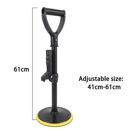 Standing aid, standing aids with handrail, standing aid for seniors, height-adjustable, standing aid from the floor, disabled-friendly accessories for everyday life, black