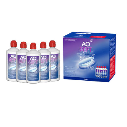 Aosept Plus Contact Lens Care Solution, Value Pack, 5 x 360 ml
