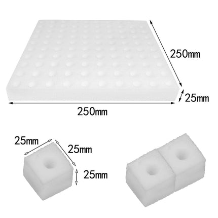 Zasvec Hydroponic Sponge 200 Pieces Greenhouse Garden Tool Seedling Sponges Hydroponic Sponges Hydroponic Grow Kit Hydroponic Sponge for Plant Growth 25 * 25 * 25mm