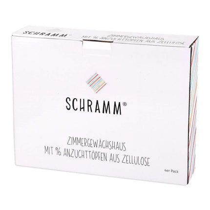 Schramm® Growing Set Greenhouse Growing Tray Pots Indoor Greenhouse 27 x 19 x 11 cm for 24 Growing Pots Growing Set Mini Greenhouse