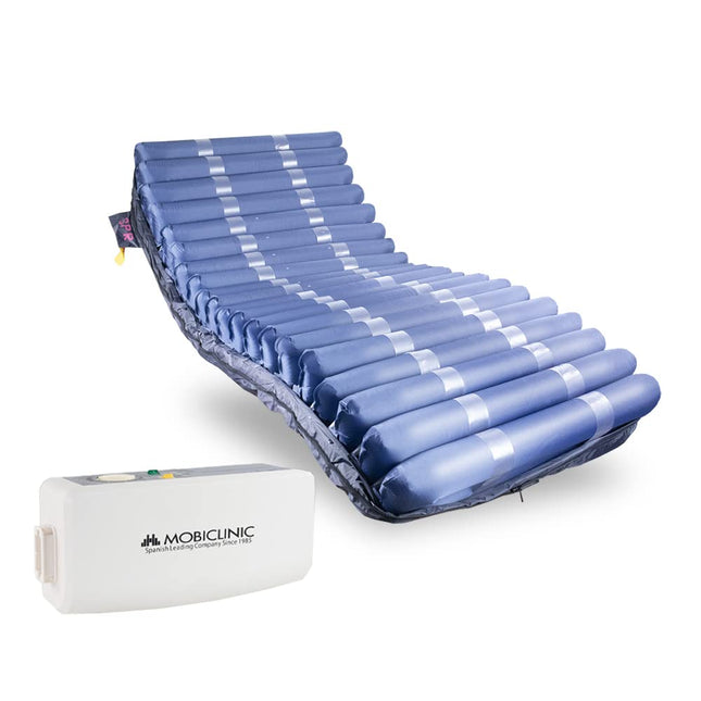 Mobiclinic® pro, Anti-decubitus mattress, Low-noise compressor, 200x90x22 cm, Complete anti-decubitus mattress set, Mobi 4, European brand, Mattress topper, Replacement cell, Up to 190 kg