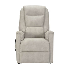 POLTRONE ITALIA Rebecca 2 Motors PERSONALIZED TV armchair with stand-up aid Medical device 2 wheels Micro-spring seat Faux leather Light grey