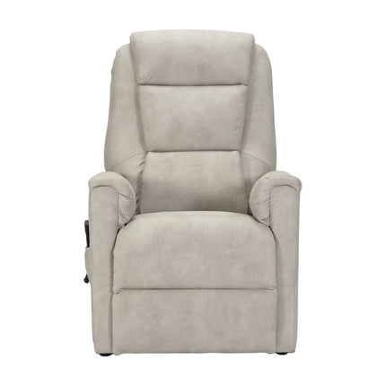 POLTRONE ITALIA Rebecca 2 Motors PERSONALIZED TV armchair with stand-up aid Medical device 2 wheels Micro-spring seat Faux leather Light grey
