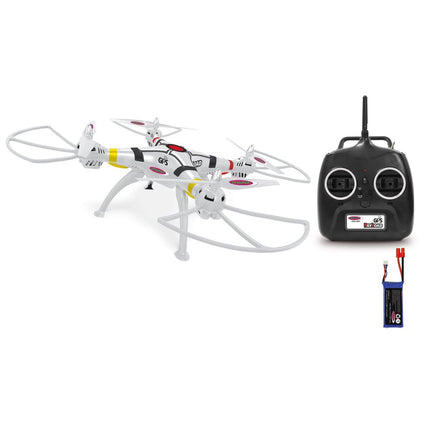 Jamara 422024 Payload GPS Drone Altitude Coming Home, Position Hold, Compass, LED direction indicator and low voltage warning, 3 flight modes up to 40 km/h, rotor blade quick change system