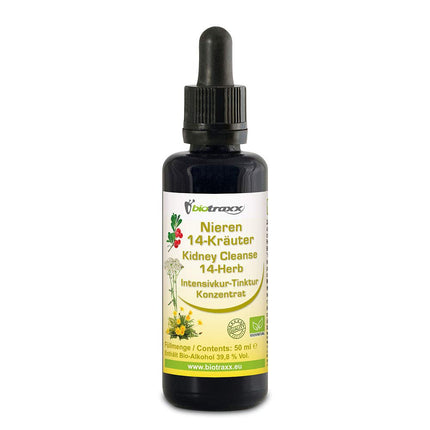 Biotraxx Kidney 14 Herbal Intensive Treatment Concentrate, 50 ml, Revitalization of Kidneys &amp; Bladder