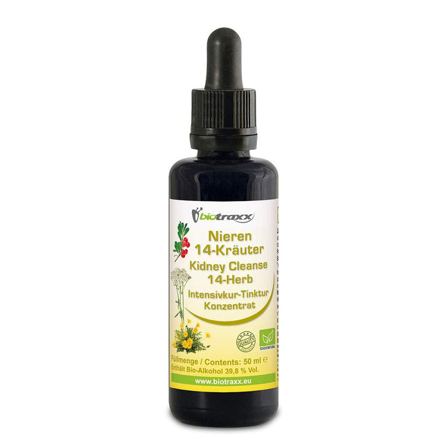 Biotraxx Kidney 14 Herbal Intensive Treatment Concentrate, 50 ml, Revitalization of Kidneys &amp; Bladder