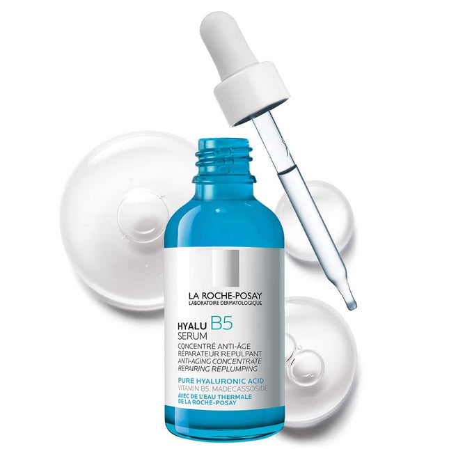 La Roche Posay Anti-Wrinkle Serum, For normal to sensitive skin, Regenerating and plumping, With vitamin B5, madecassosides and hyaluronic acid, Hyalu B5, 50 ml