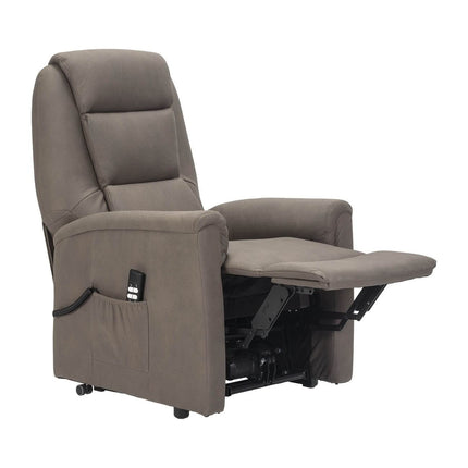 Sime ES-2 ADJUSTABLE electric recliner Zero Gravity, 2 motors, independently adjustable backrest and footrest, 2 wheels, non-deformable seat, elephant skin, electric recliner, dove grey