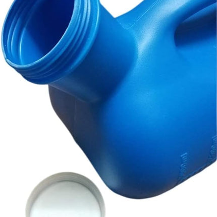 WOOLUCK® Urinal Bottle for Men 3000ml, Pee Bottle for Men with Lid, Urinal Bottle for on the Go, Hospital, Outdoor, Car, Camping - Blue