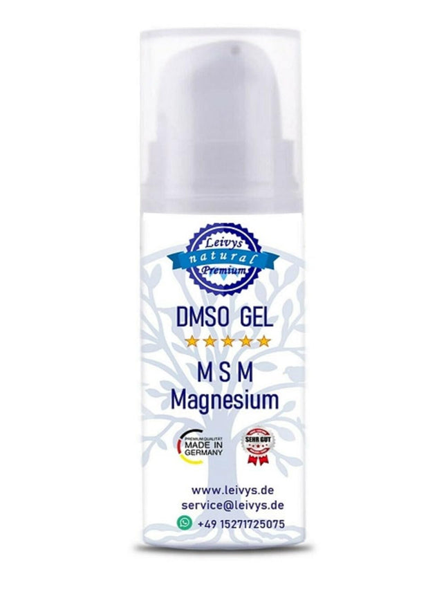 Leivy's DMSO GEL - DMSO 99.9% purity with MSM and magnesium chloride in HDPE with dosing pump, dimethyl sulfoxide 99.9%