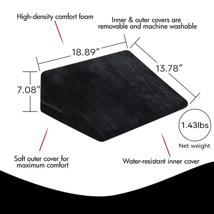 LEQC Position Pillow - Bedroom Foam Wedge Pillow (35cmx48cmx18cm), Erotic Couples Intimacy Accessories