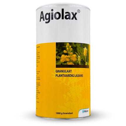 HDmirrorR Agiolax Madaus 1000g granules. Effective against constipation. Stimulating and regulating effect, promotes soft stools.