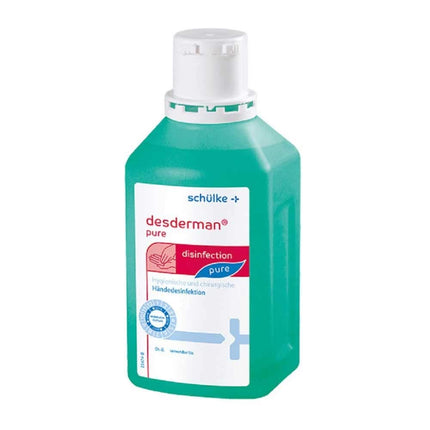 3x 500 ml Schülke Desderman hand disinfectant, dye-free and perfume-free