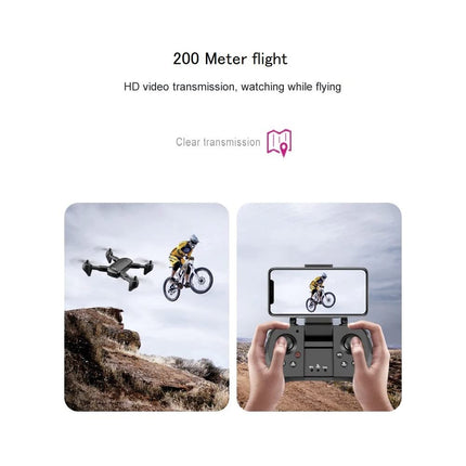 LUXWALLET SG ProX5 Quadcopter RC Drone with Full HD Camera, Carrying Case, 30km/h-200 Meters Distance, Black
