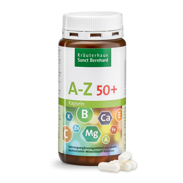 Sanct Bernhard AZ Capsules 50plus - 24 vital substances for mature age 150 Capsules