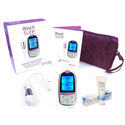 TensCare iTouch Sure + Go Gel Lubricant - Pelvic floor trainer to strengthen and tone the pelvic floor. For incontinence and bladder leakage