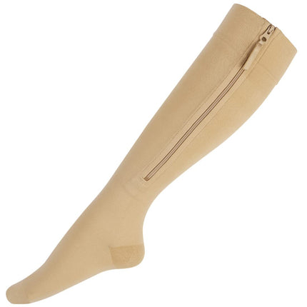 Ailaka Compression Socks with Zipper for Women Men, 20-30 mmHg Medical Class 2 Compression Socks Support Stockings with Zipper for Varicose Veins, Edema, Recovery, Pregnant Women